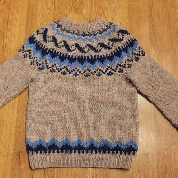 Sweaters - VTG Icelandic Alafoss Icewool Hand Knitted Sweater